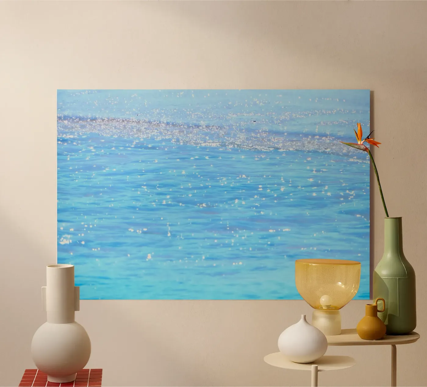 rustige sprankeling acryl van Bleu