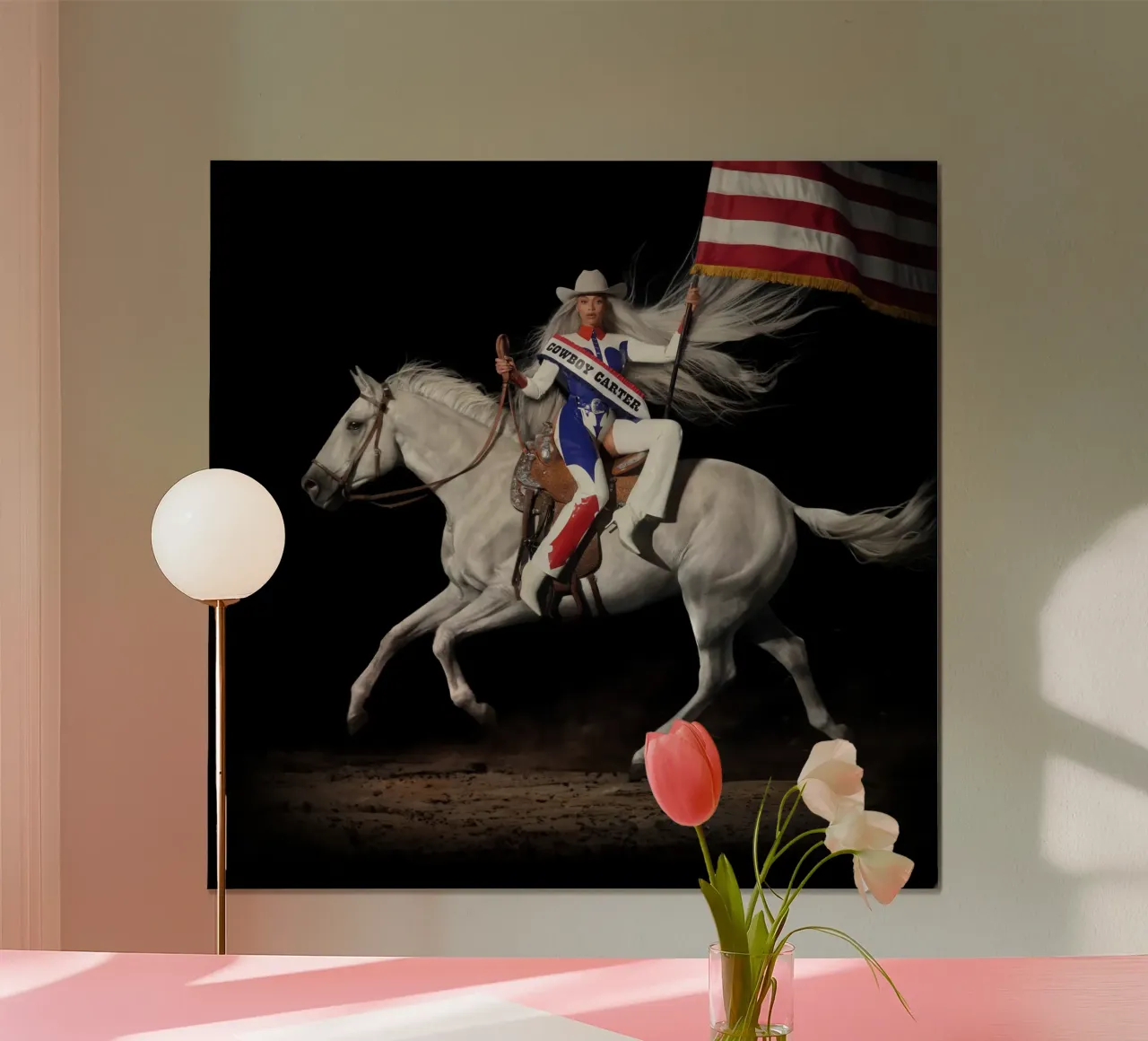 Cowboy carter poster con telaio in plastica da martina