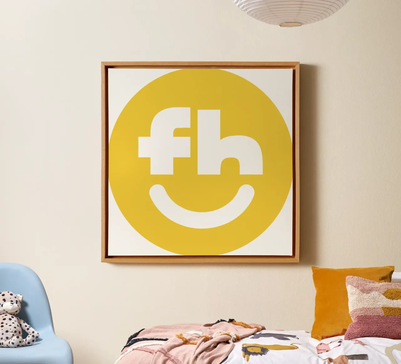 Sorriso FH tela con Cornice a cassetta da Collins Shop