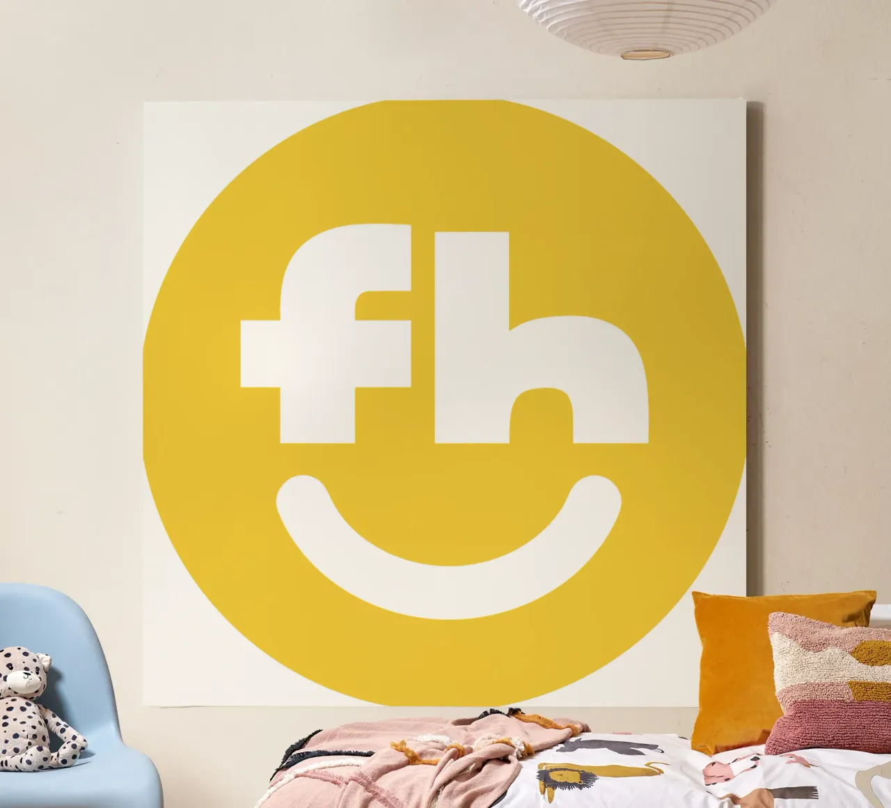 Sorriso FH tela con Cornice a cassetta da Collins Shop