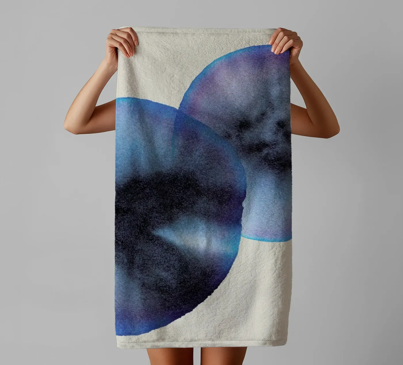 Blue Iris badhanddoek van Studio One