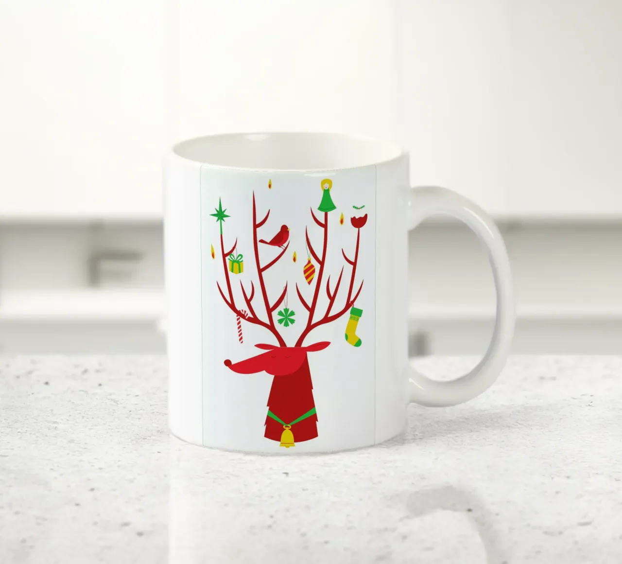 Reindeer tazza in ceramica da Chris Wharton