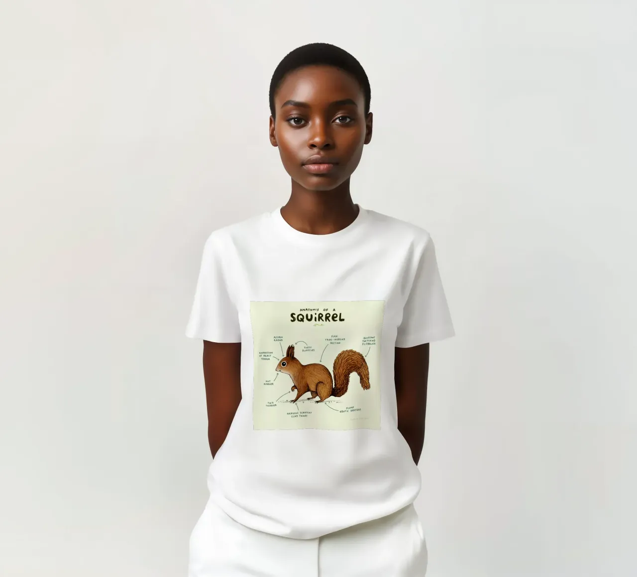 Anatomy Of A Squirrel t-shirt da Sophie Corrigan