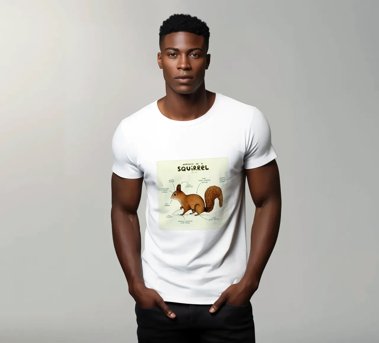 Anatomy Of A Squirrel t-shirt da Sophie Corrigan