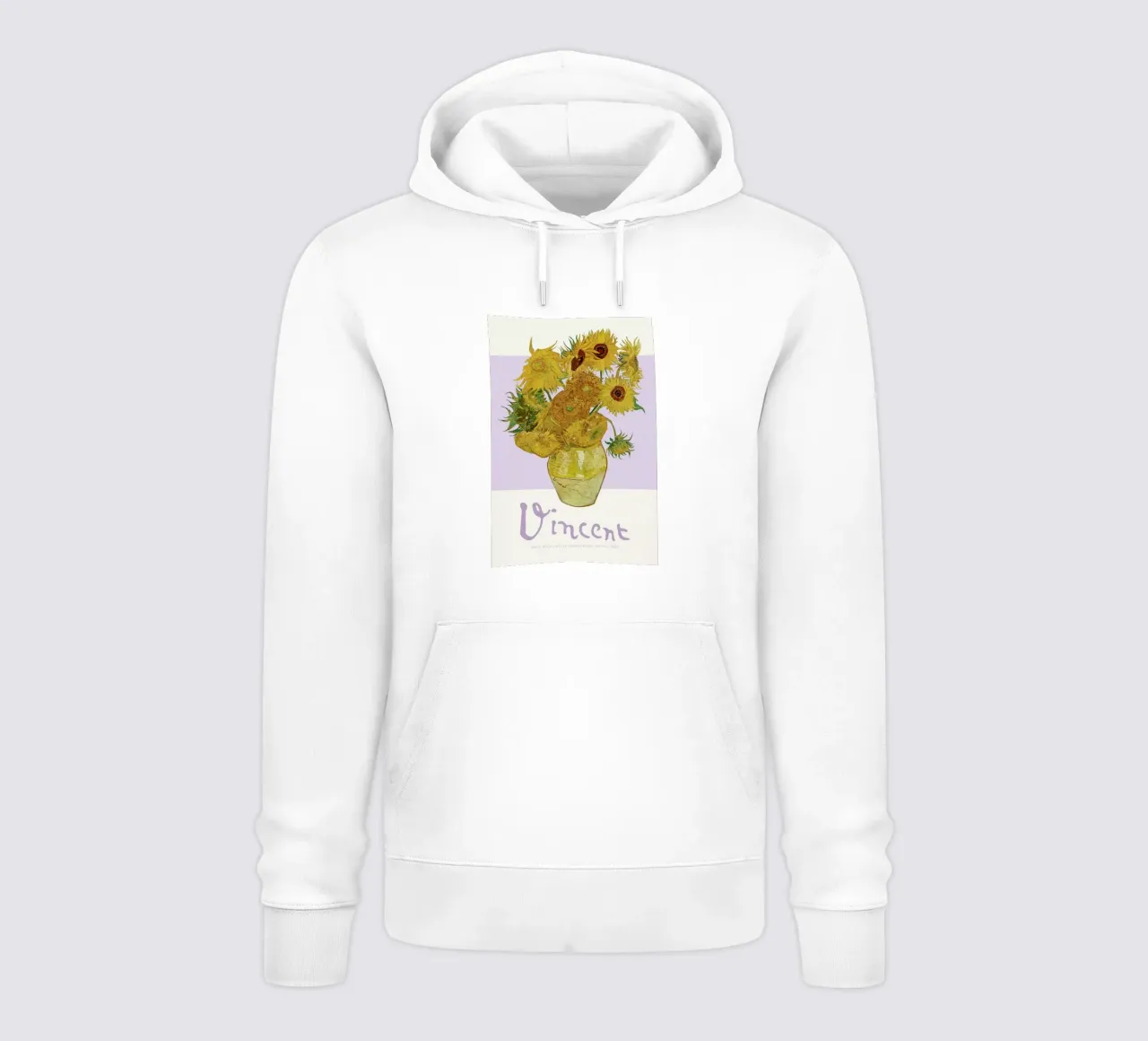 Signed, Vincent – Sunflowers 2 felpa con cappuccio da Vintage by JUNIQE