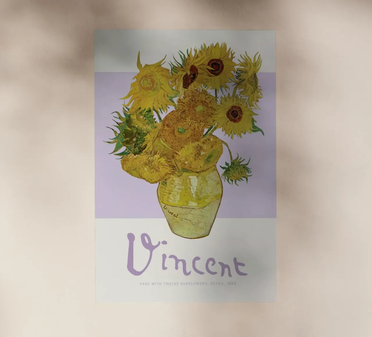 Signed, Vincent – Sunflowers 2 pellicola backlit da Vintage by JUNIQE
