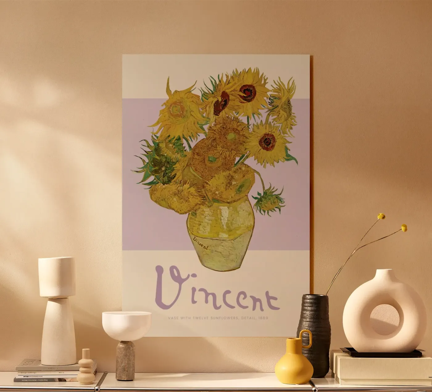 Signed, Vincent – Sunflowers 2 plexiglass da Vintage by JUNIQE
