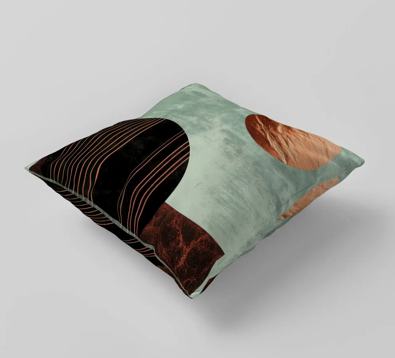 Design minimalista in rame e nero cuscino da Niklas