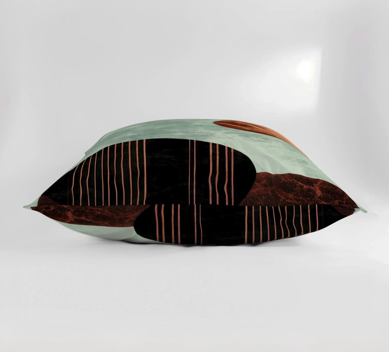 Design minimalista in rame e nero cuscino da Niklas