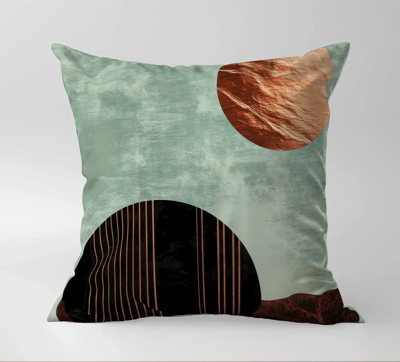 Design minimalista in rame e nero cuscino da Niklas