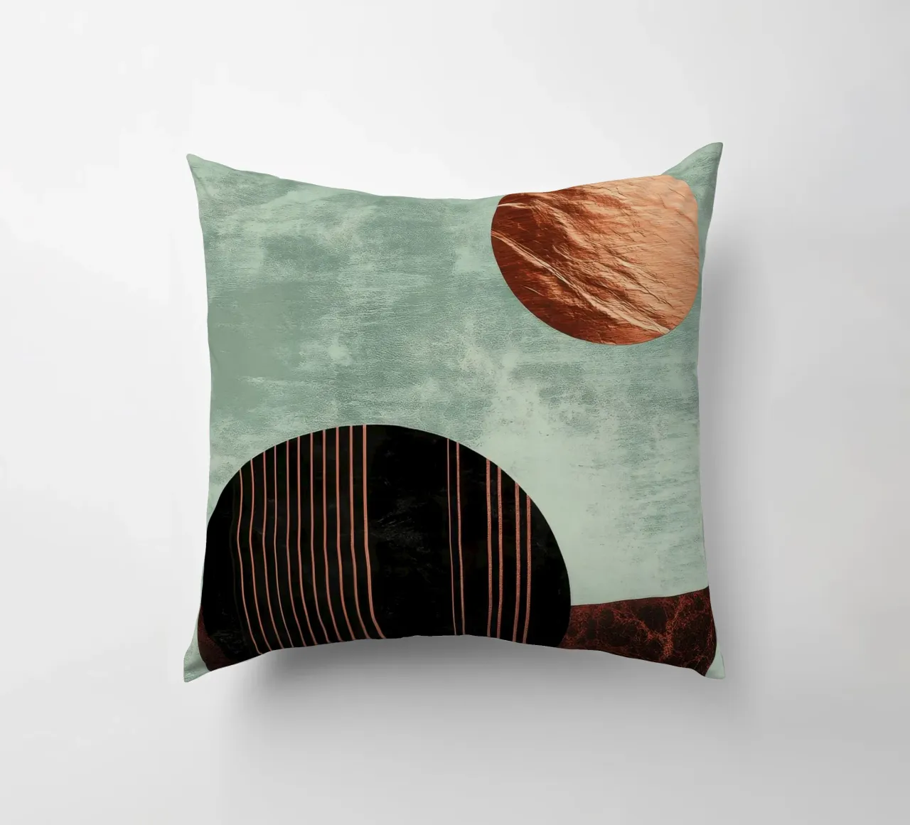 Design minimalista in rame e nero cuscino da Niklas