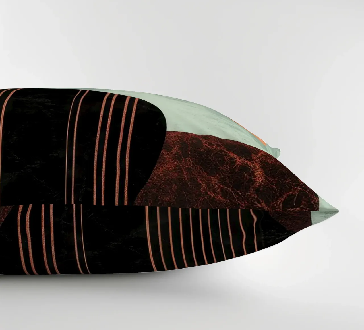 Design minimalista in rame e nero cuscino da Niklas