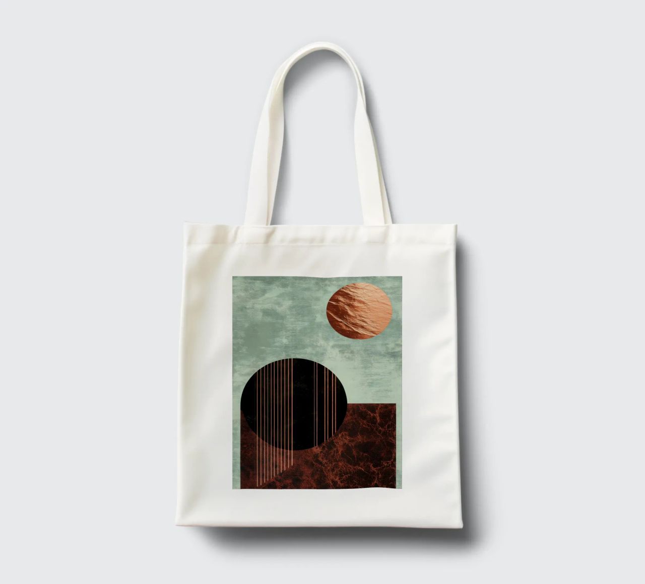 Design minimalista in rame e nero borsa in juta da Niklas