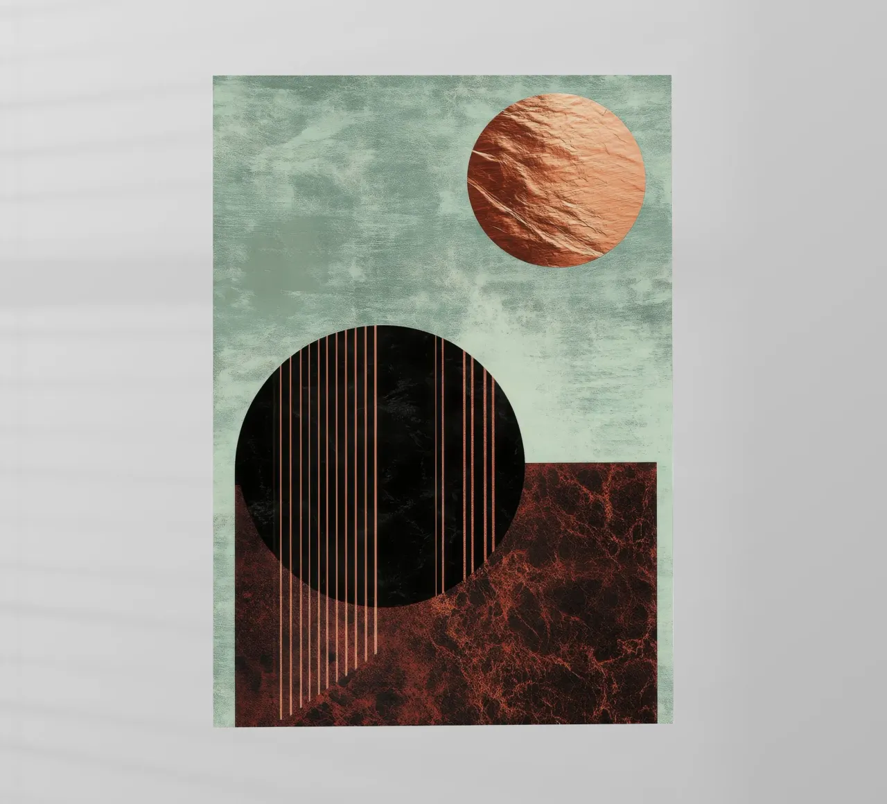 Design minimalista in rame e nero pellicola backlit da Niklas