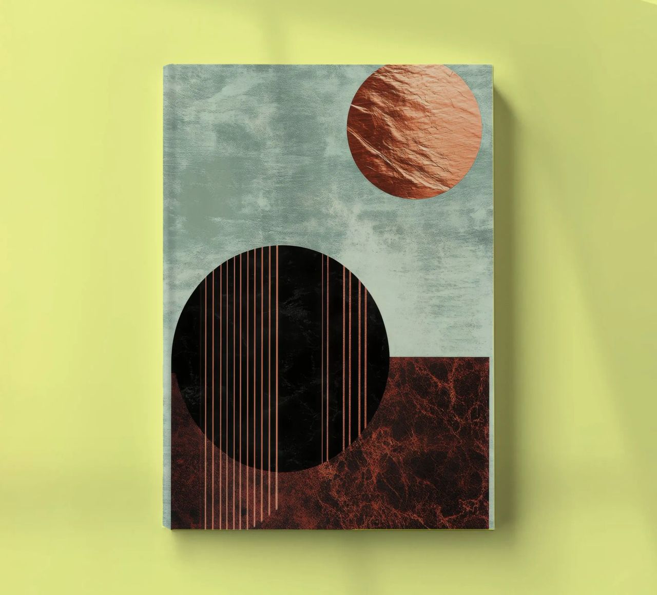 Design minimalista in rame e nero diario da Niklas