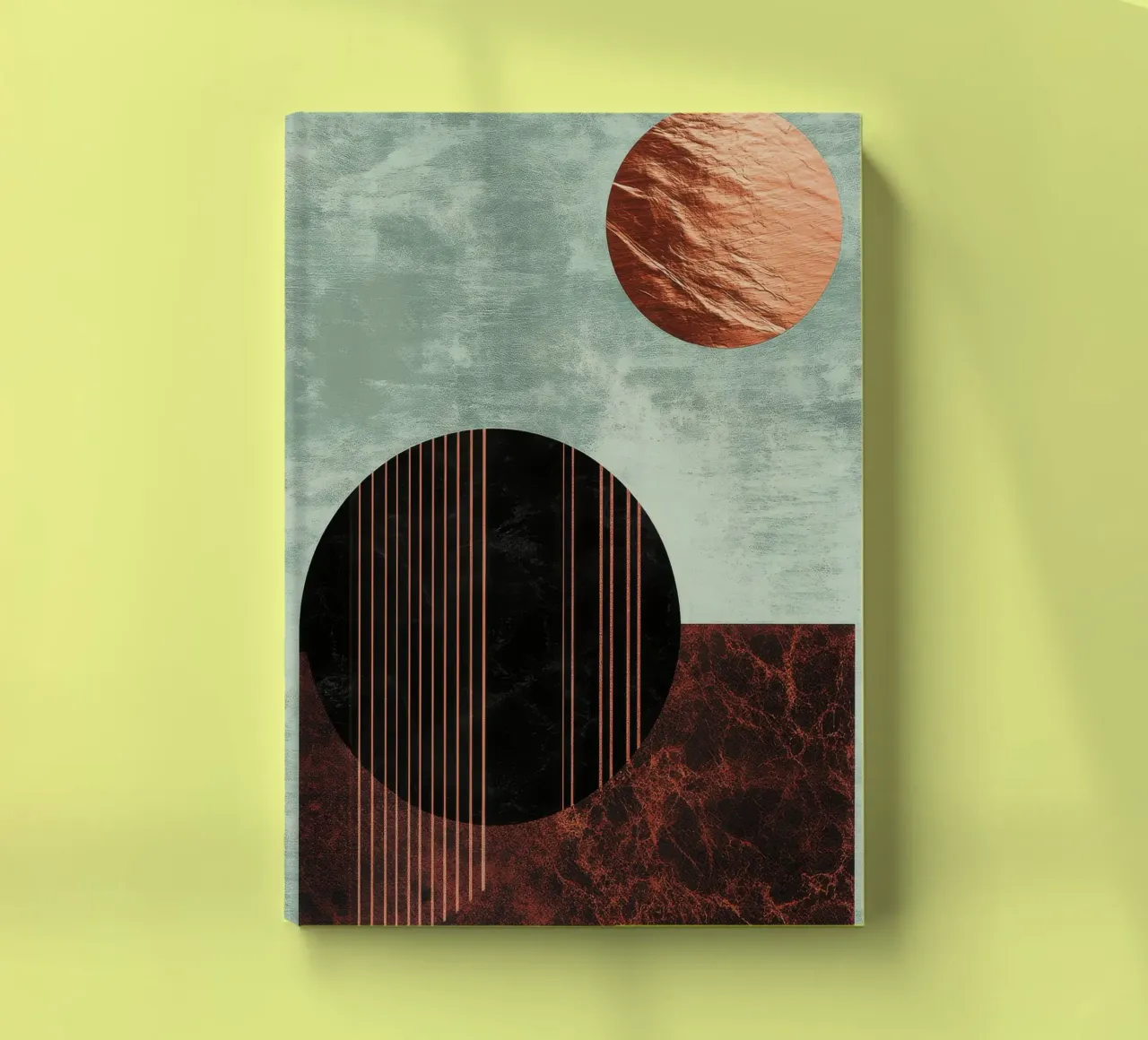 Design minimalista in rame e nero diario da Niklas