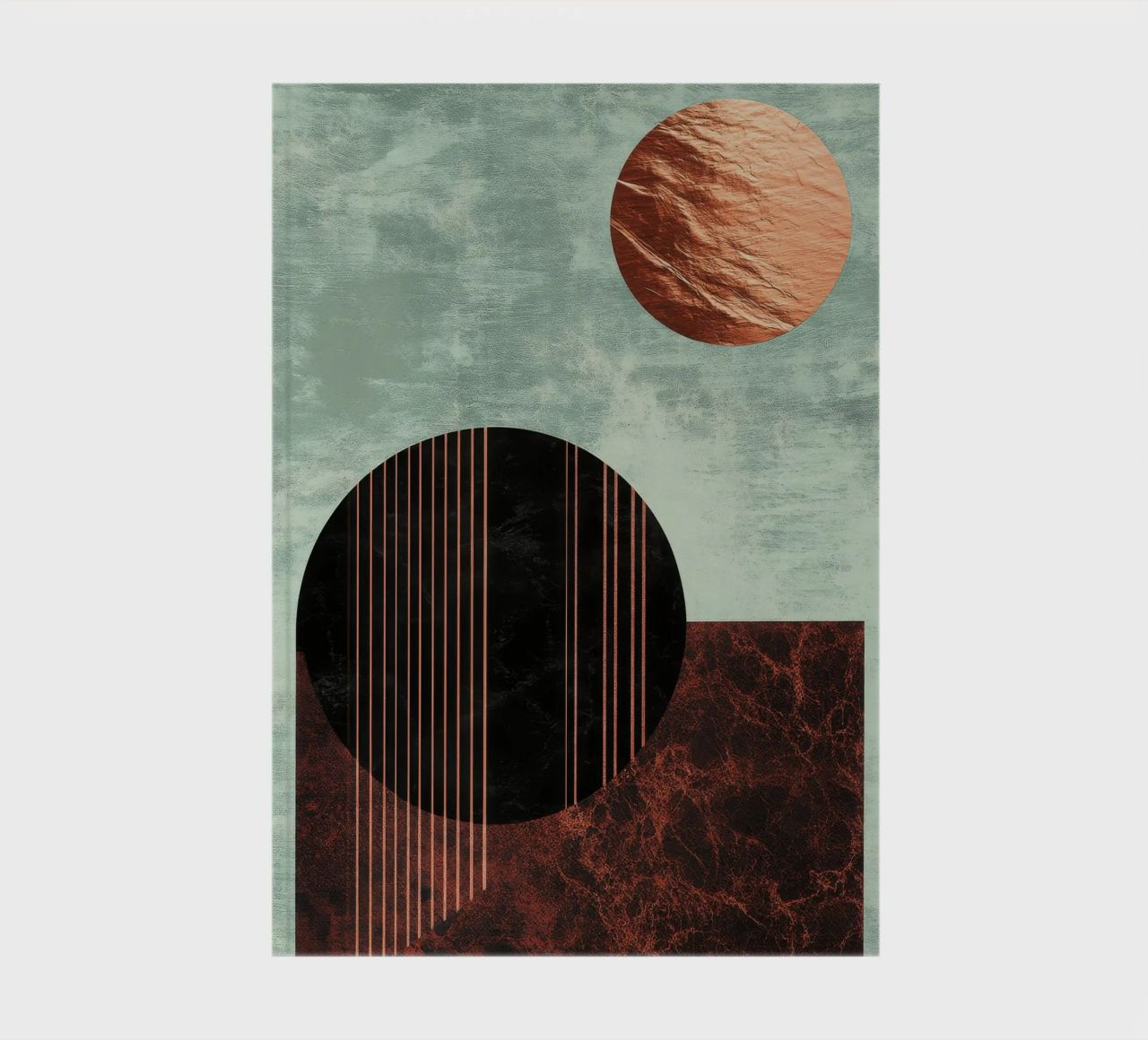 Design minimalista in rame e nero diario da Niklas