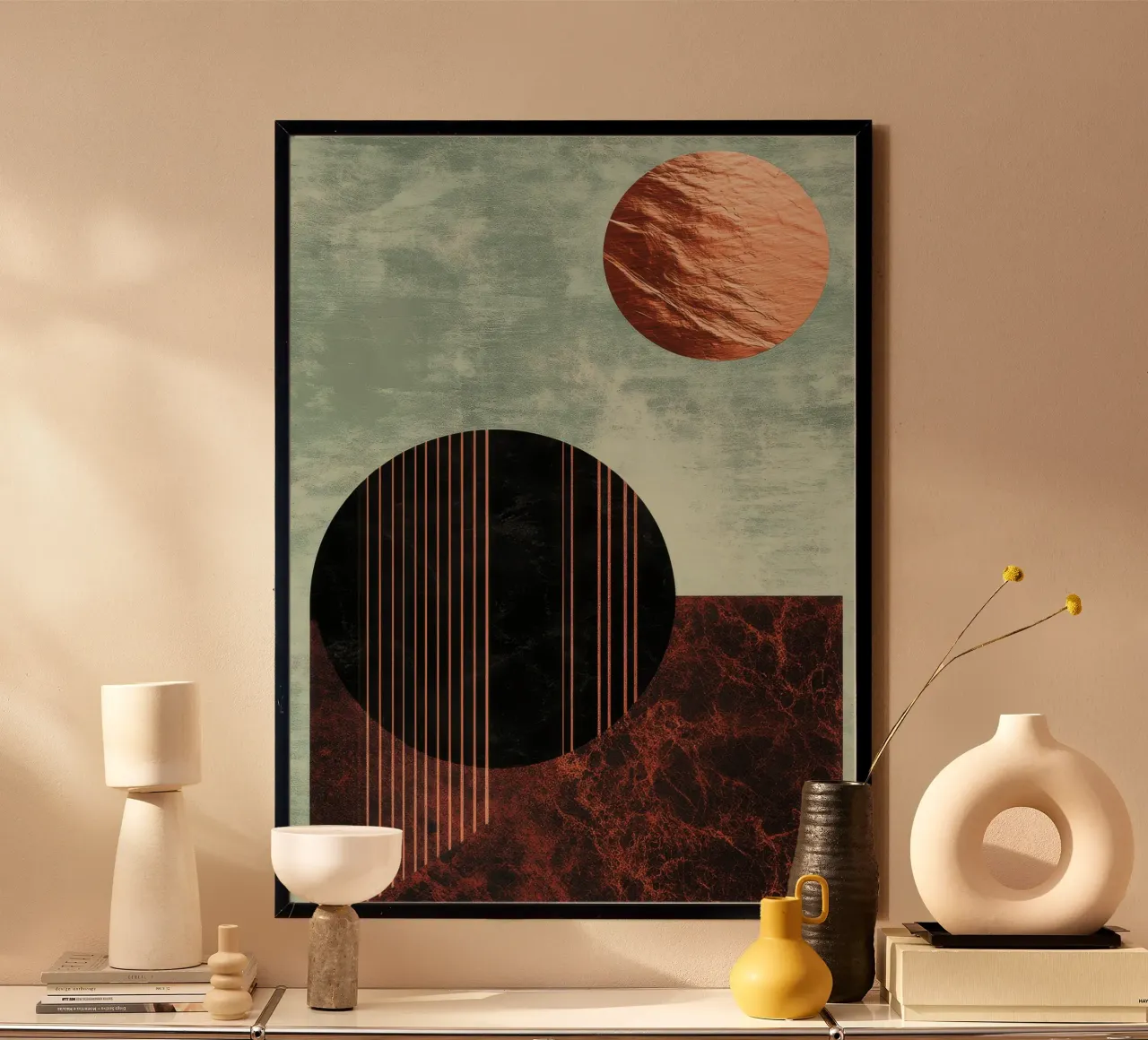 Design minimalista in rame e nero poster da Niklas