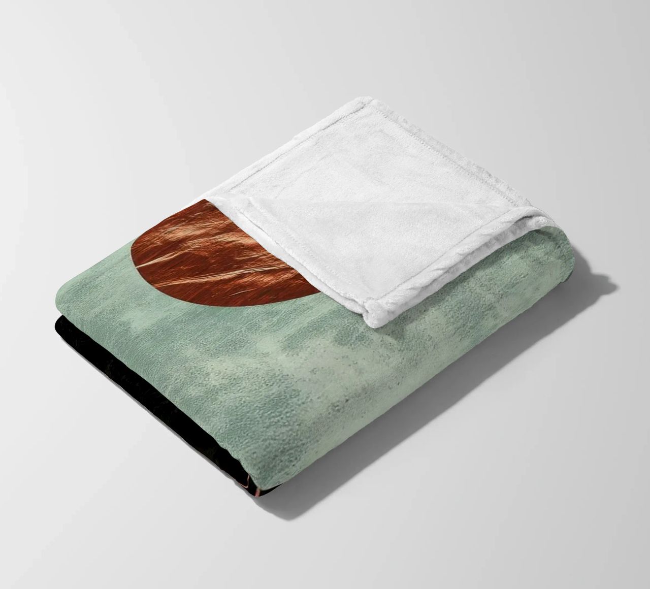 Design minimalista in rame e nero coperta in pile da Niklas