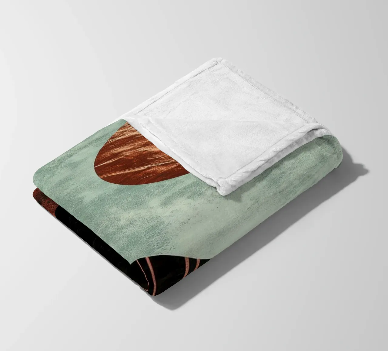 Design minimalista in rame e nero coperta in pile da Niklas