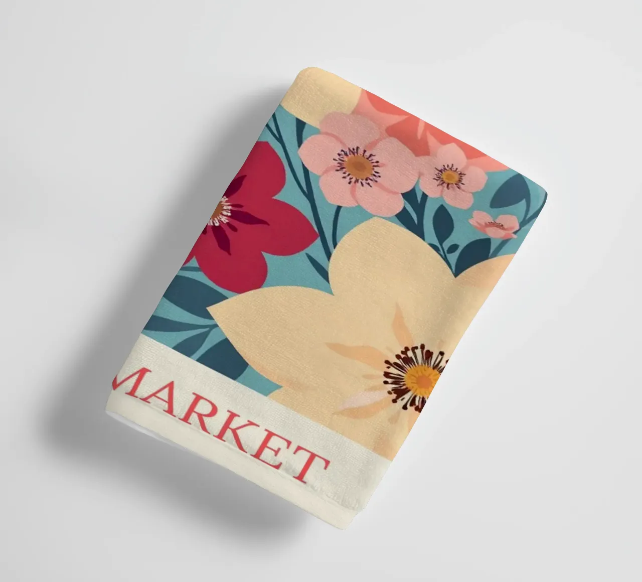 Mercato dei fiori di Barcellona asciugamano da bagno da HicksShop
