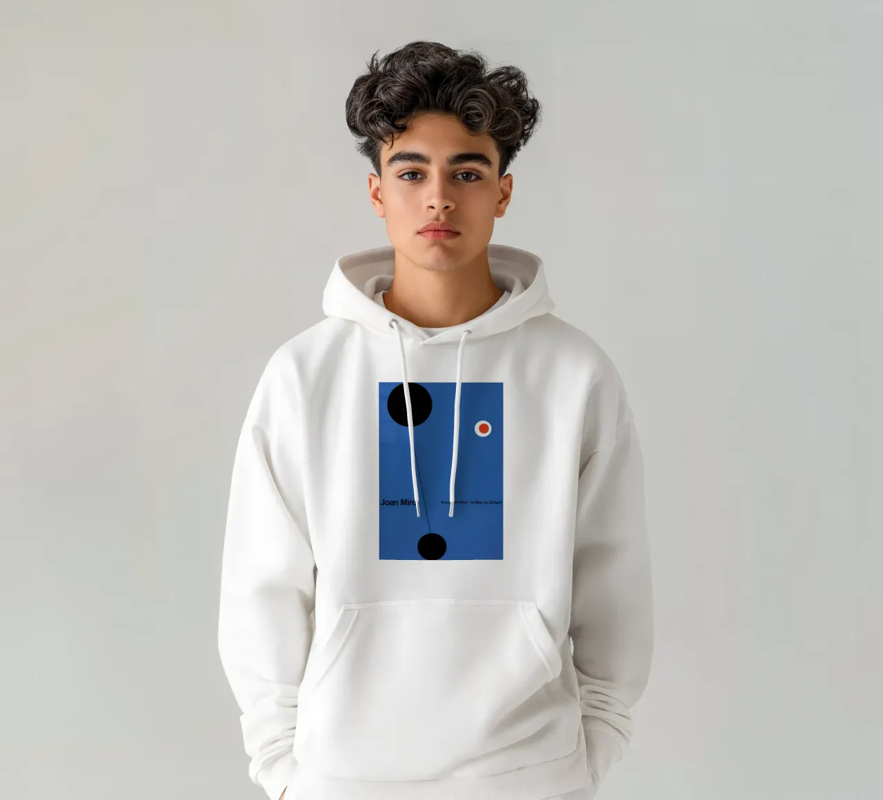 Joan Miro in grassetto felpa con cappuccio da Danielshop