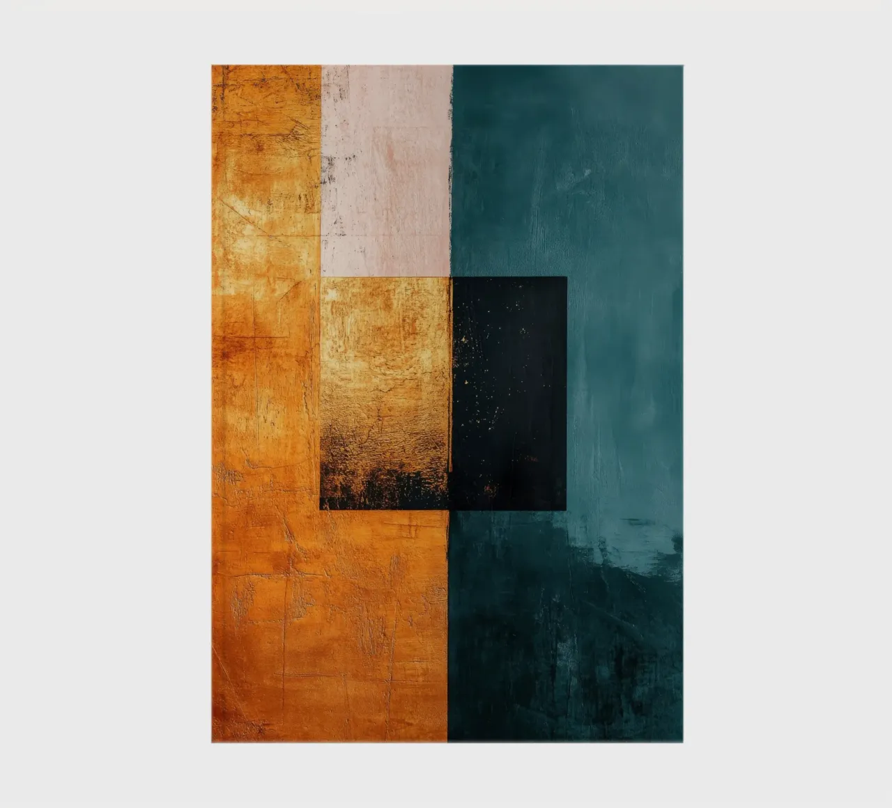 Modern composition with three squares notebook by Niklas