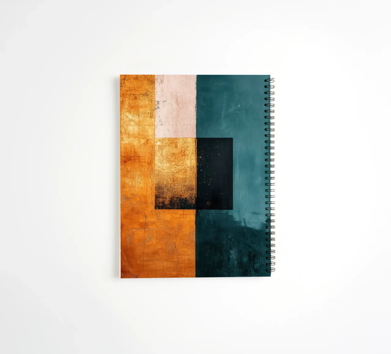Modern composition with three squares spiral notebook by Niklas