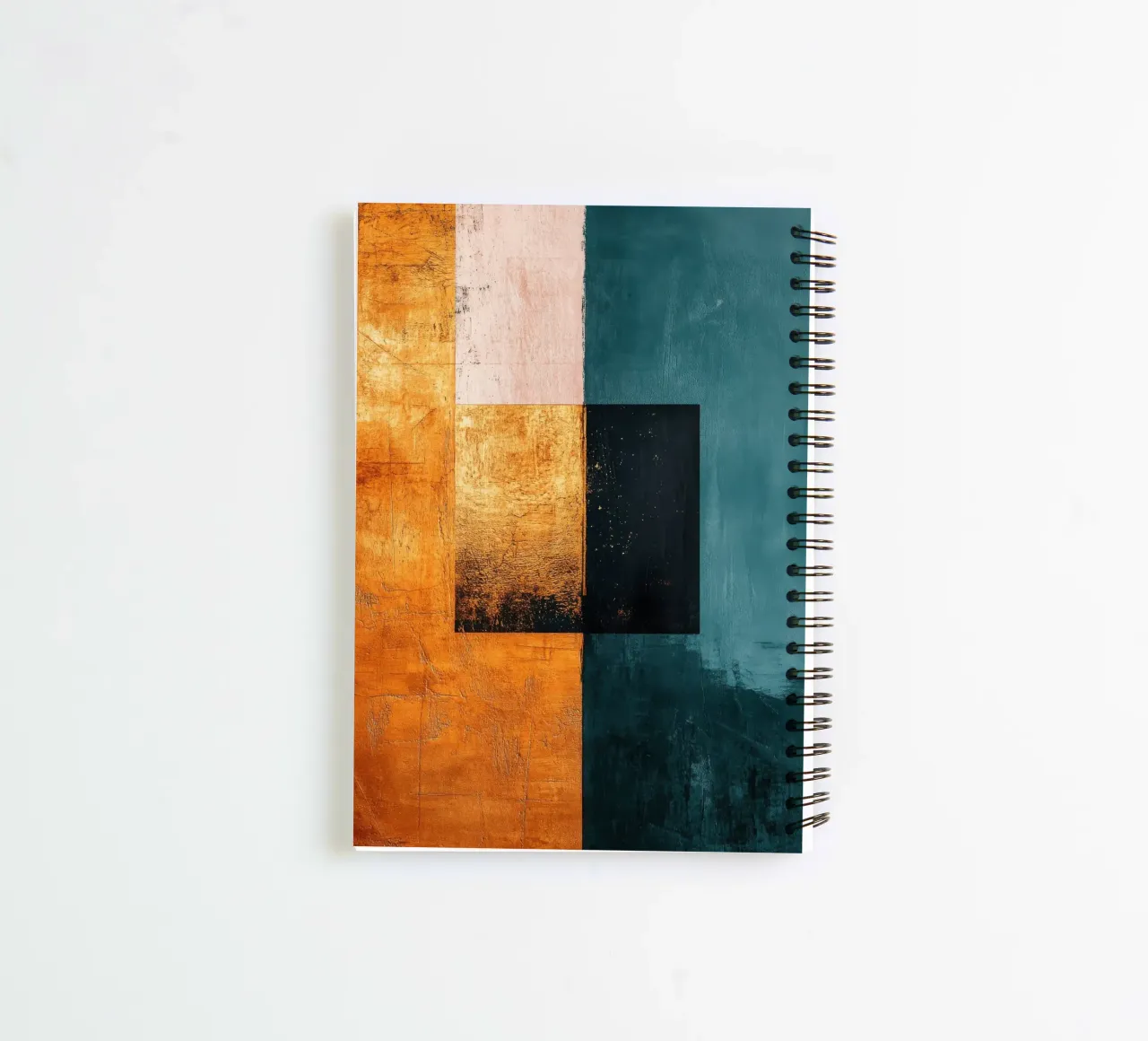 Modern composition with three squares spiral notebook by Niklas