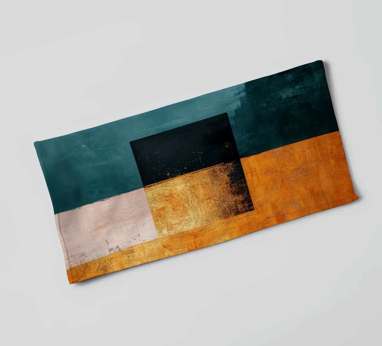Modern composition with three squares towel by Niklas