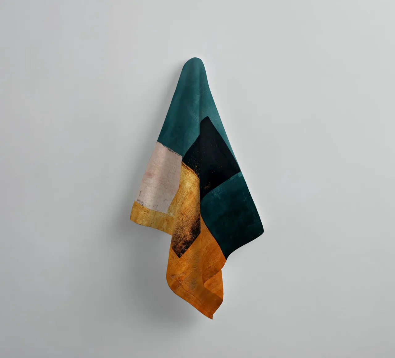 Modern composition with three squares towel by Niklas