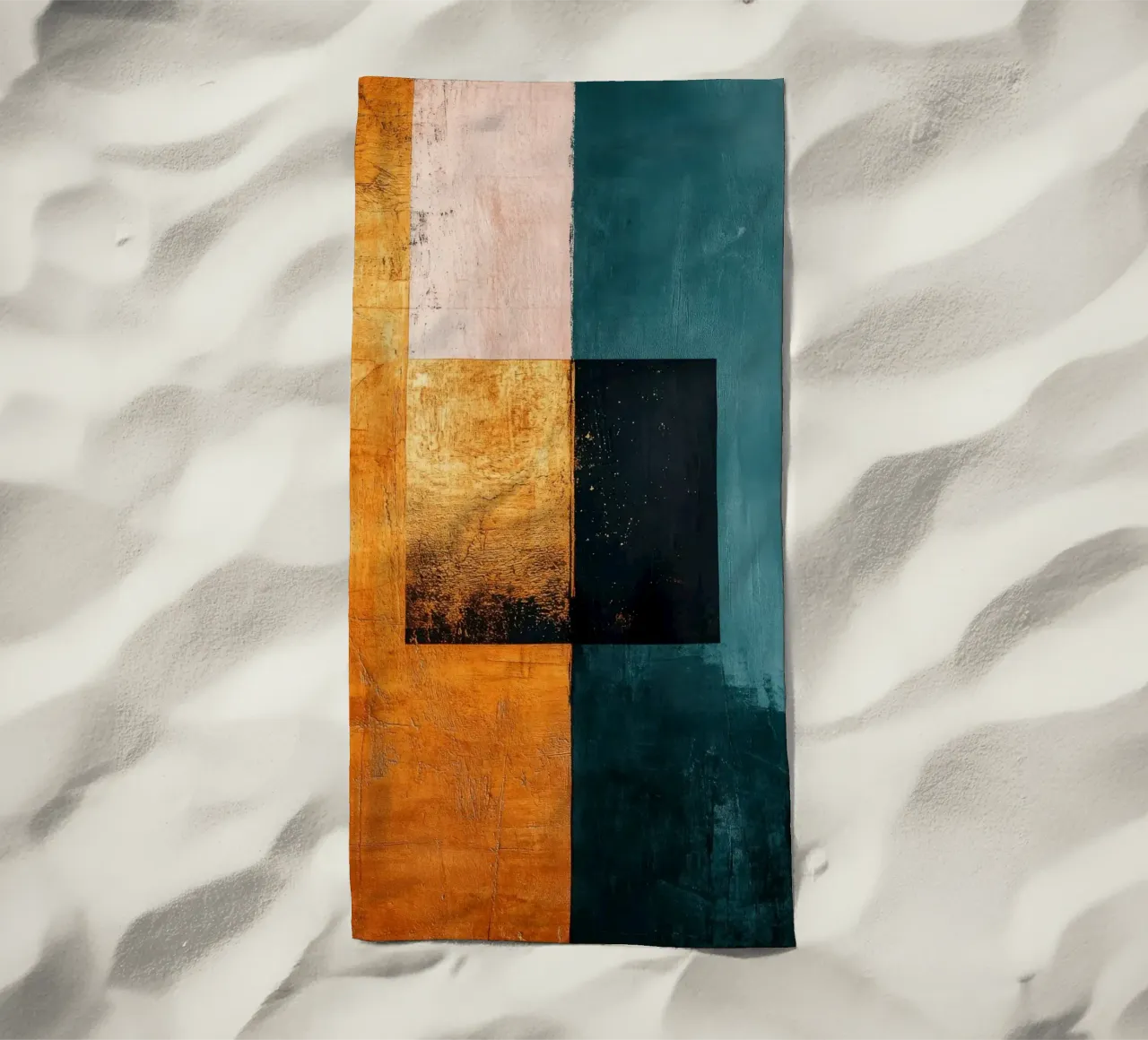 Composizione moderna con tre quadrati telo mare da Niklas