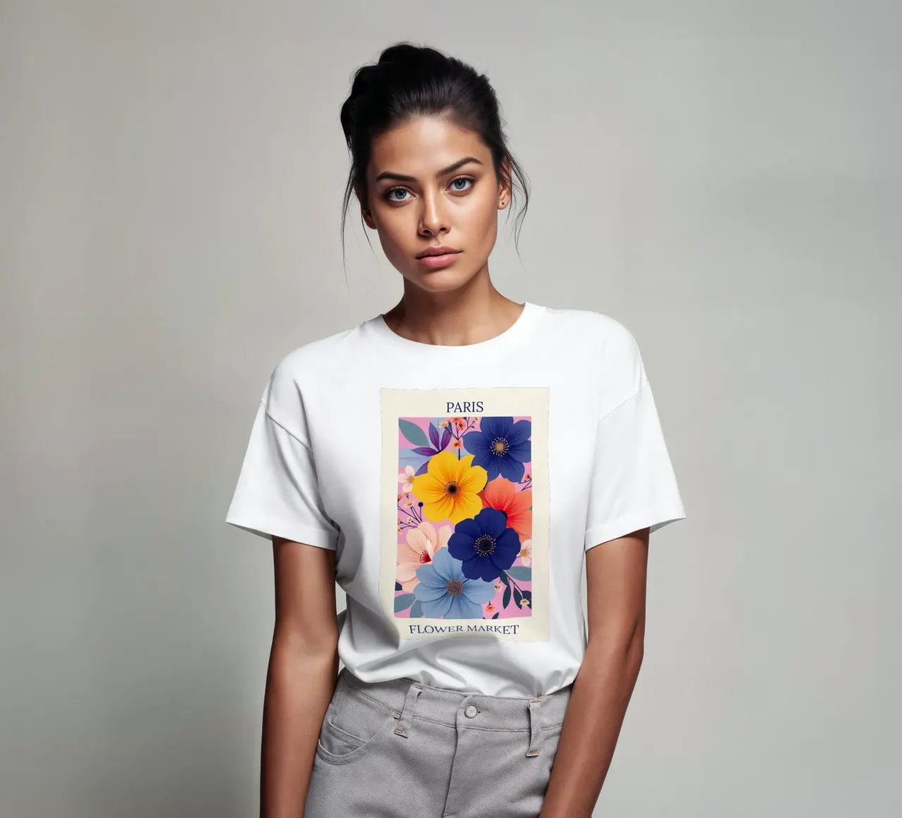 Mercato dei fiori di Parigi t-shirt da HicksShop