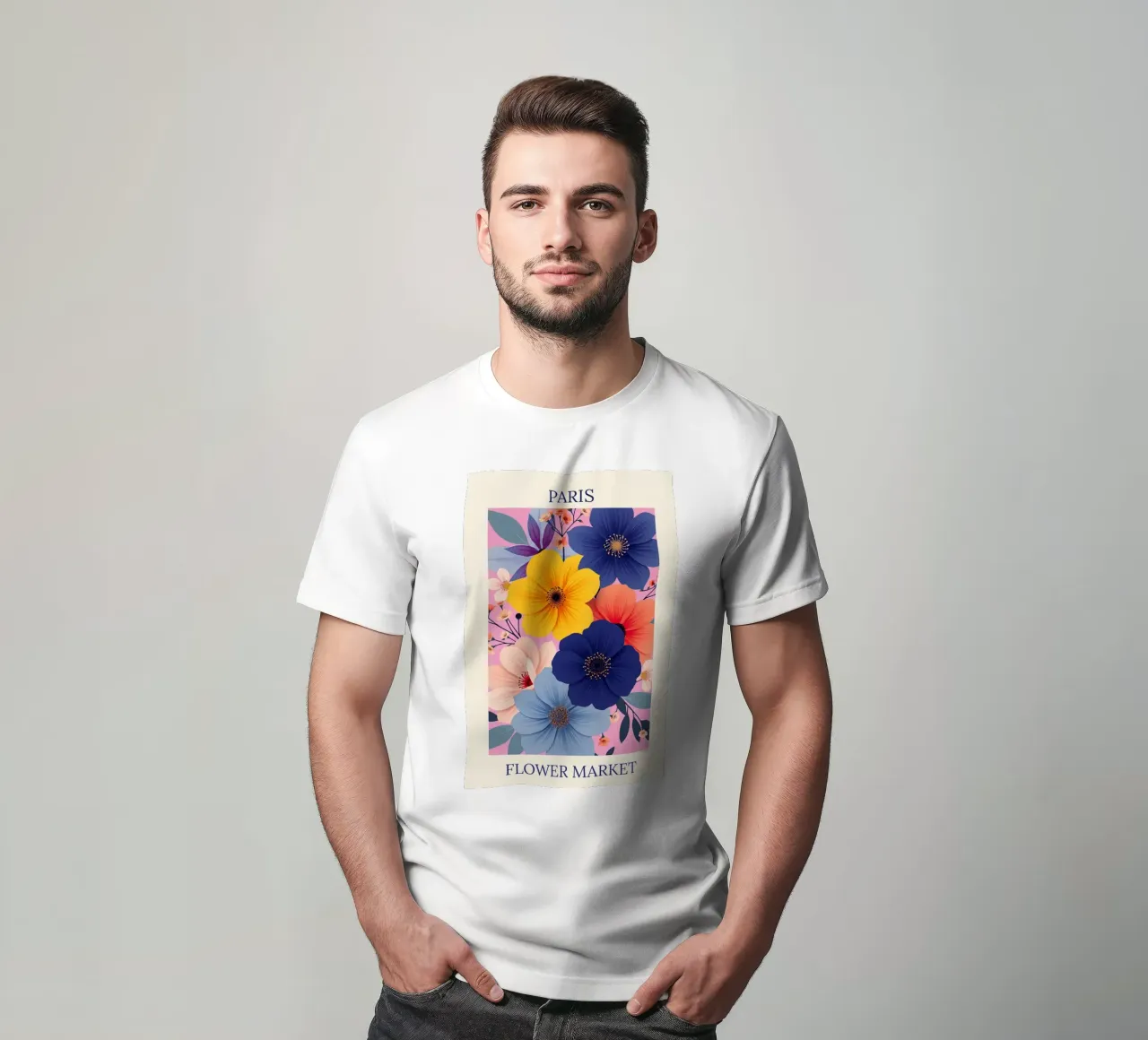 Mercato dei fiori di Parigi t-shirt da HicksShop