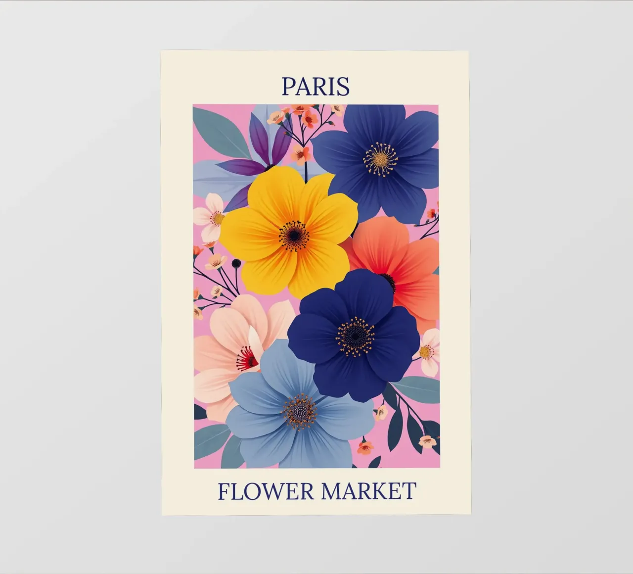 Mercato dei fiori di Parigi telo in pvc da HicksShop