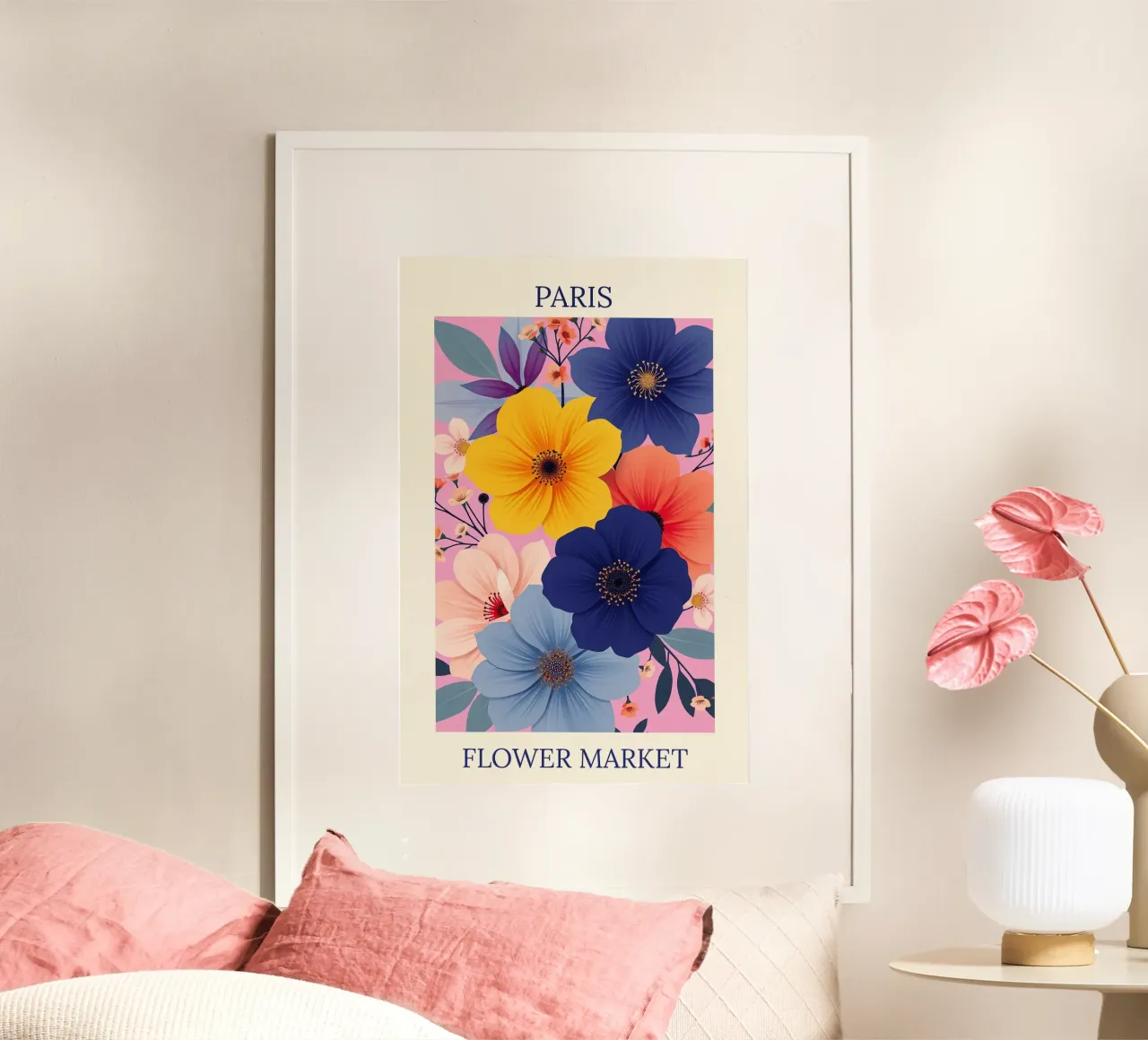 Mercato dei fiori di Parigi carta hahnemühle da HicksShop
