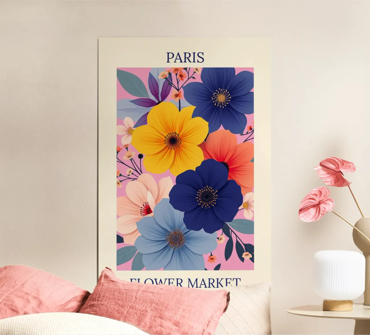 Mercato dei fiori di Parigi carta hahnemühle da HicksShop