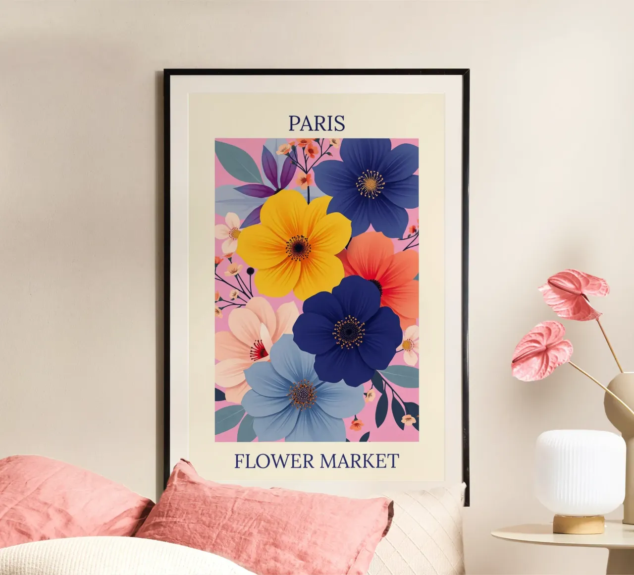 Mercato dei fiori di Parigi carta hahnemühle da HicksShop
