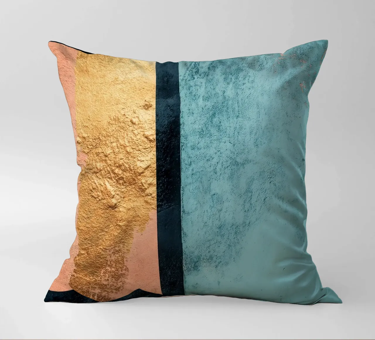 Sfondo astratto in oro e blu cuscino da Niklas