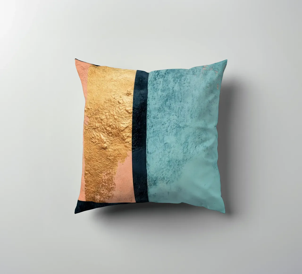 Sfondo astratto in oro e blu cuscino da Niklas