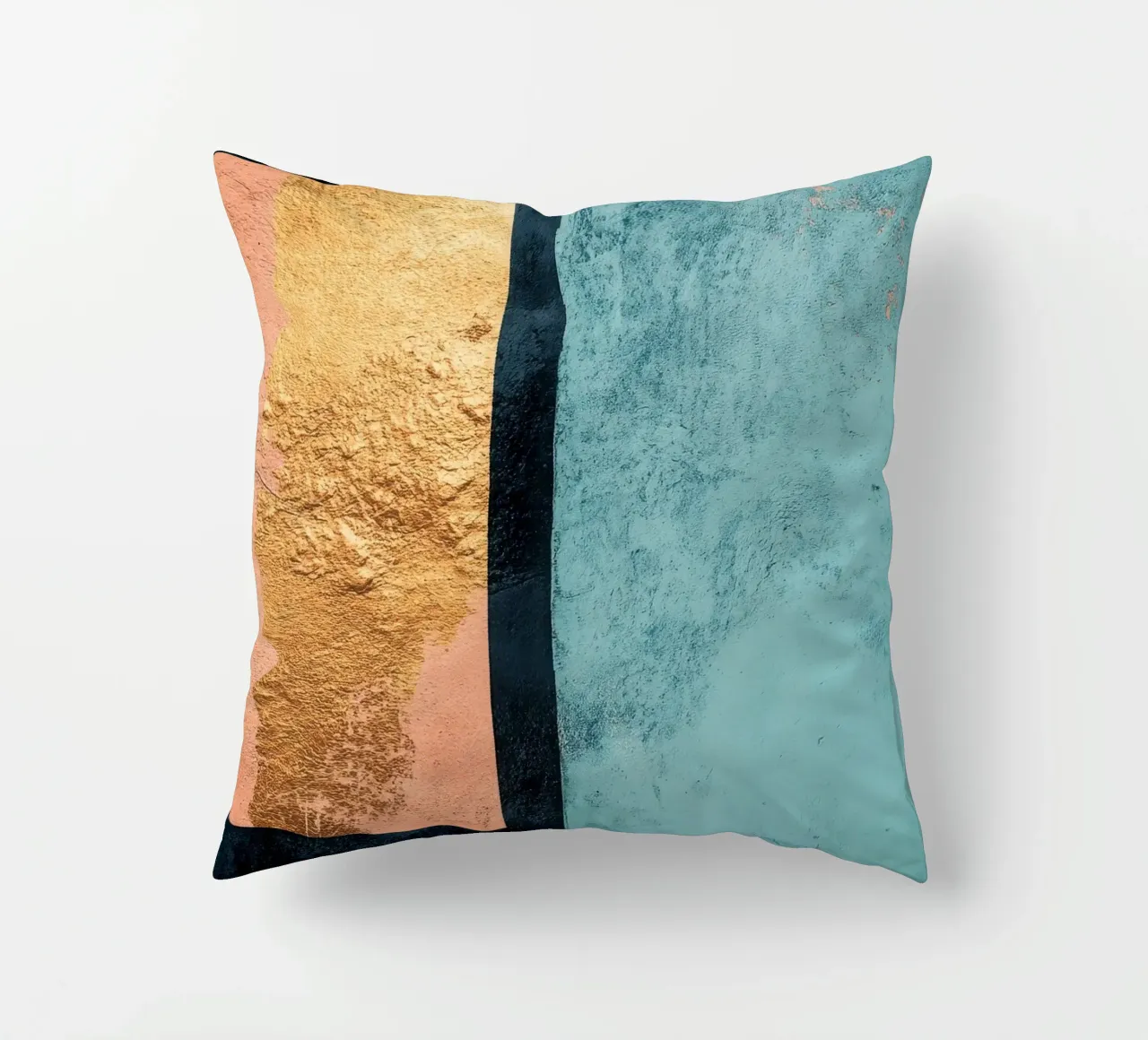 Sfondo astratto in oro e blu cuscino da Niklas