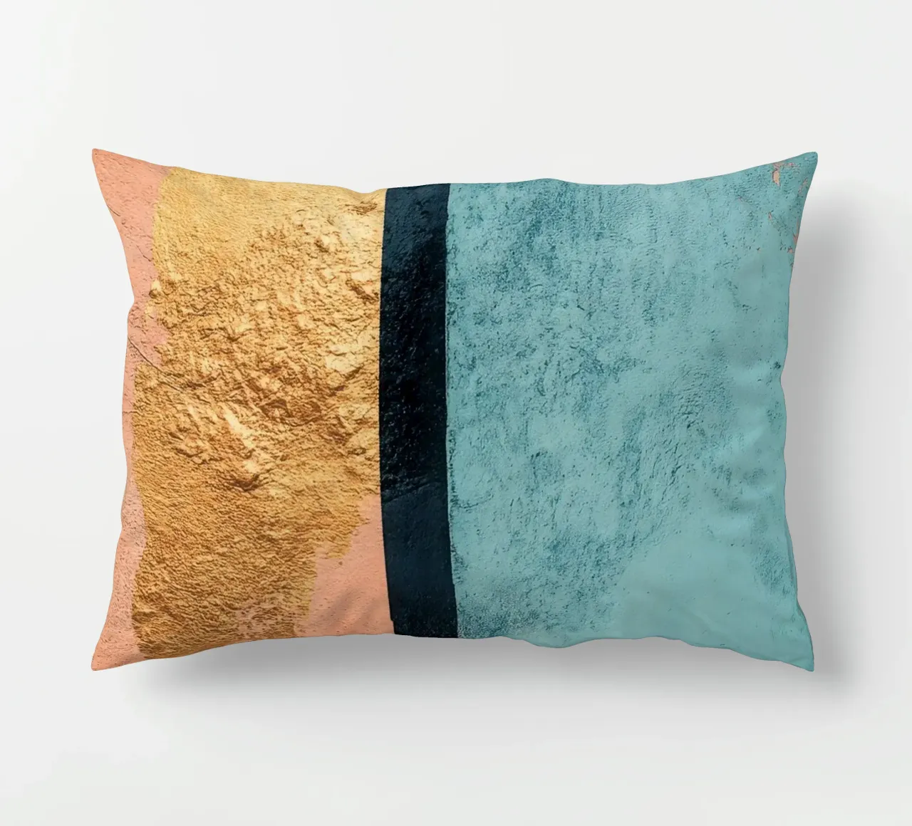 Sfondo astratto in oro e blu cuscino da Niklas