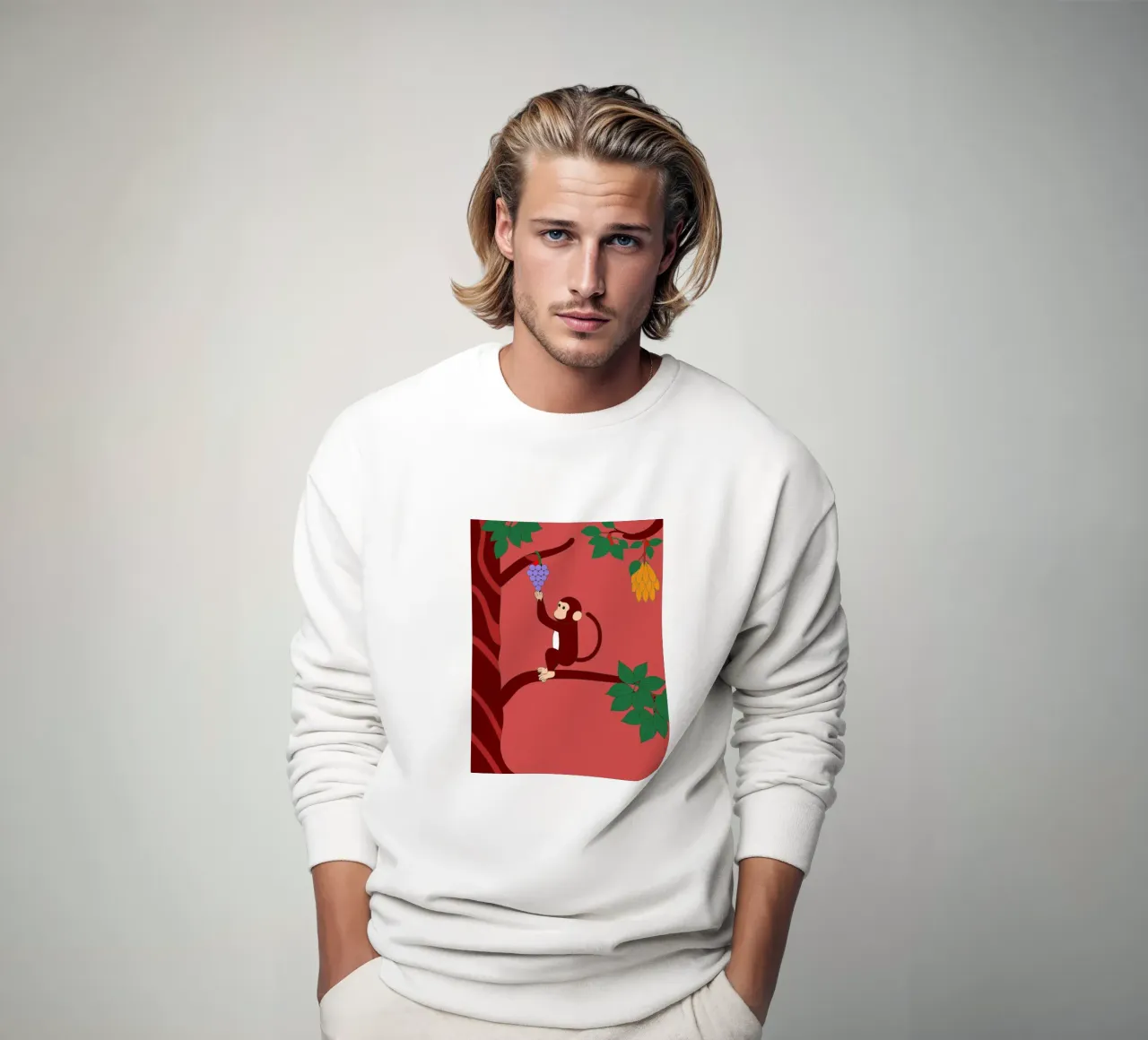 Singe et raisins sweat de OUR SHOP