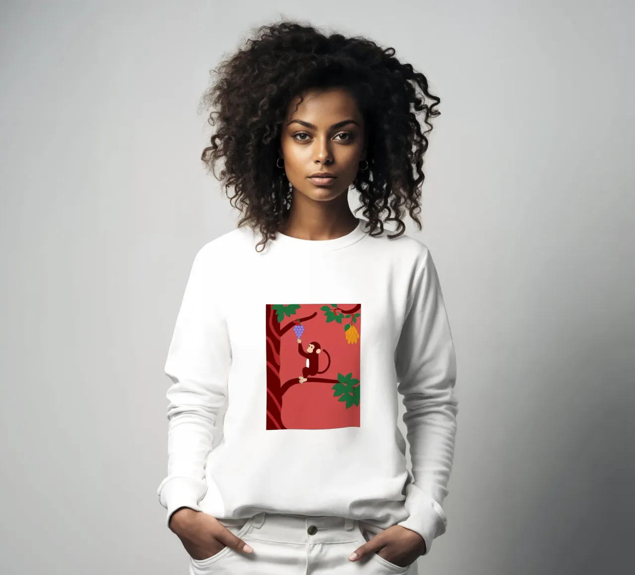 Singe et raisins sweat de OUR SHOP