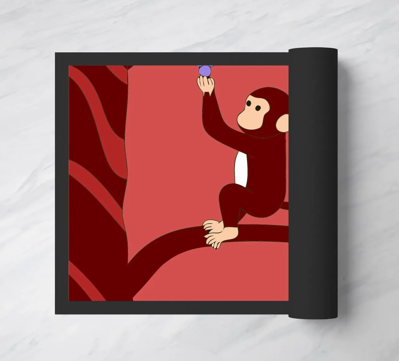 Monkey and Grapes doormat by OUR SHOP