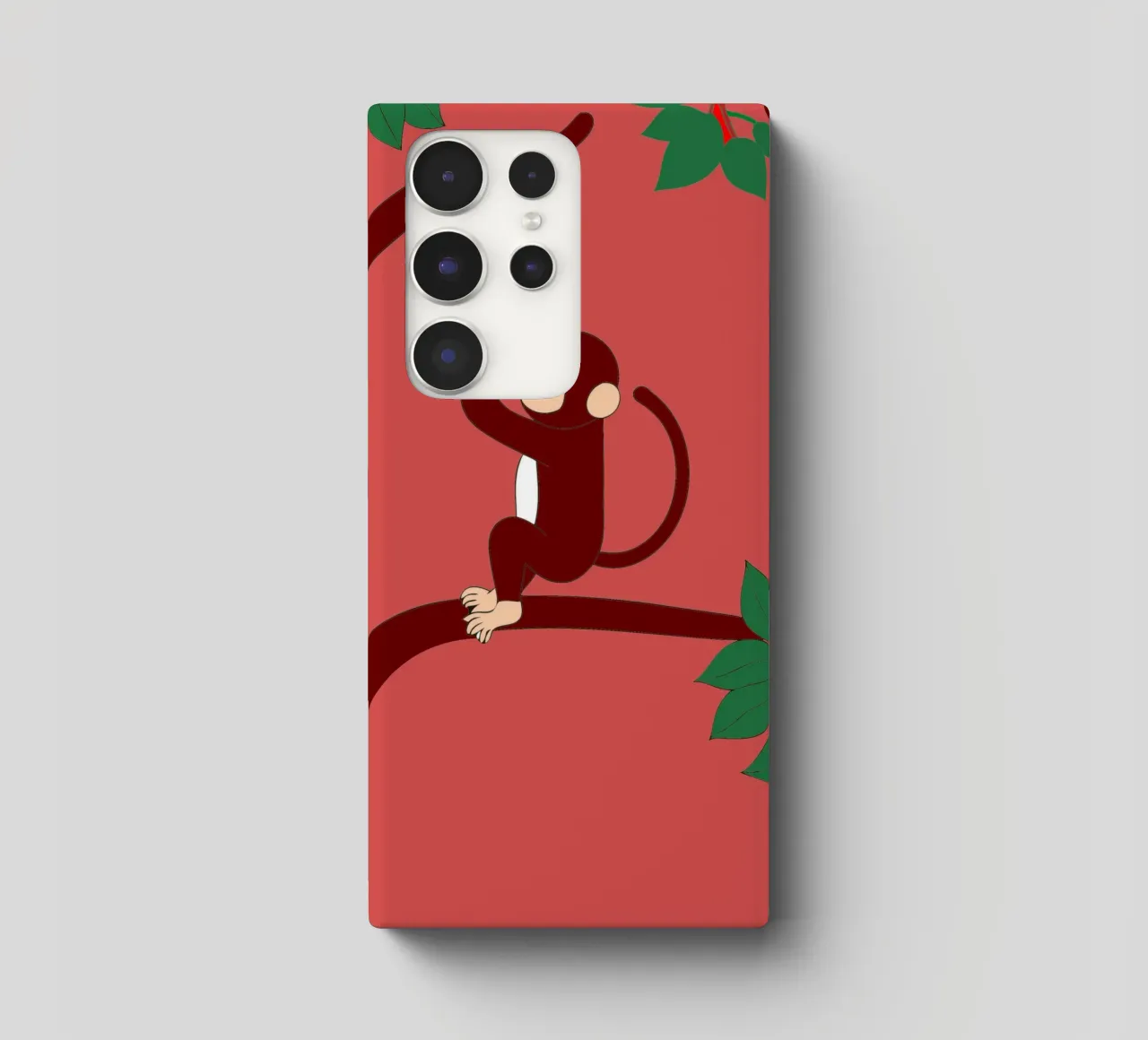 Scimmia e uva cover samsung da OUR SHOP