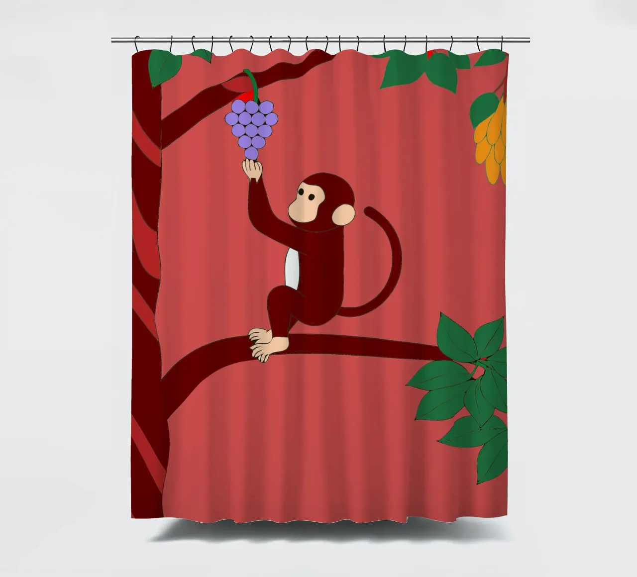 Scimmia e uva tenda da doccia da OUR SHOP