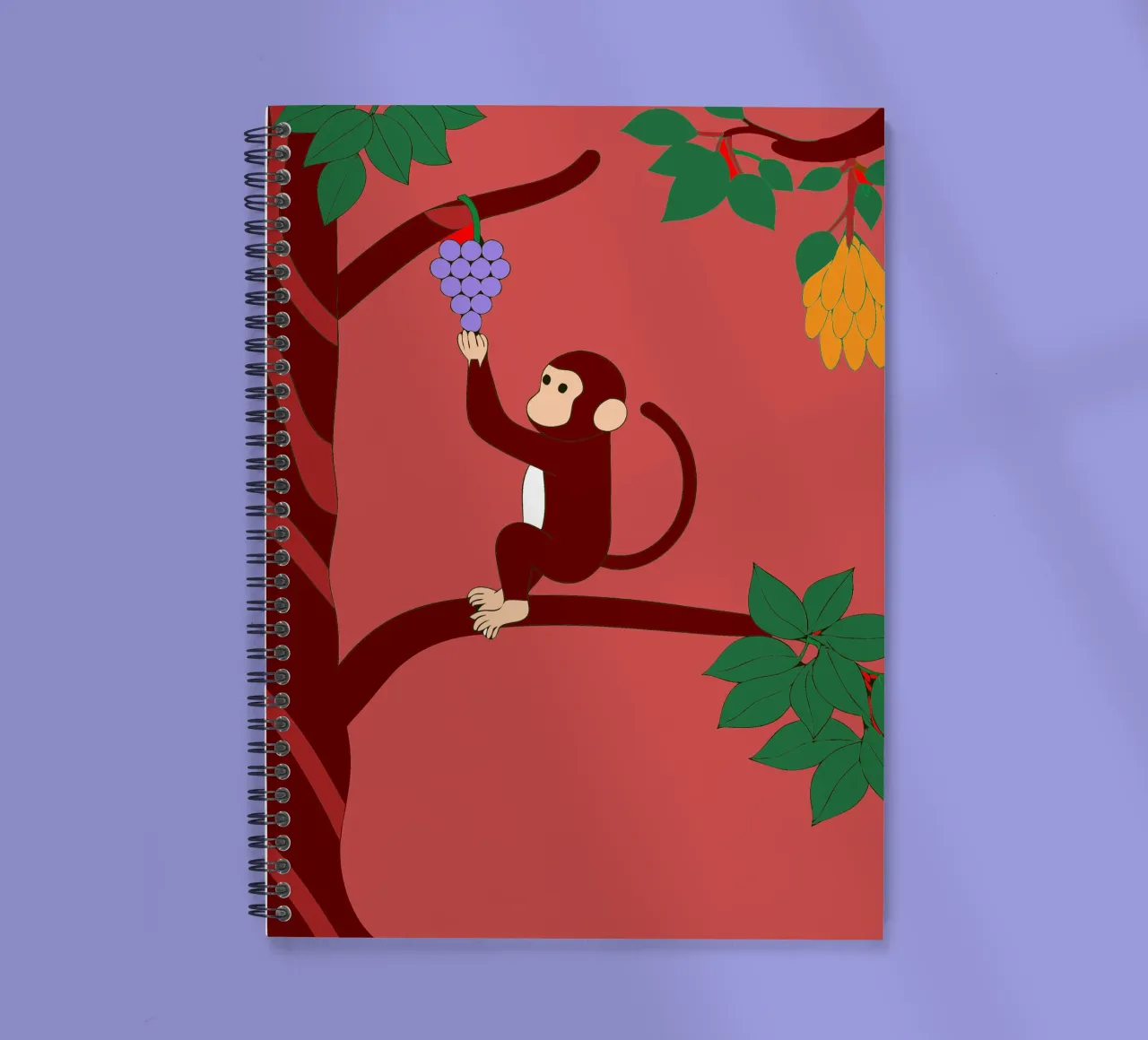Scimmia e uva diario ad anelli da OUR SHOP