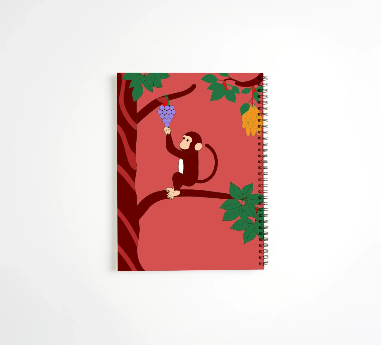 Scimmia e uva diario ad anelli da OUR SHOP