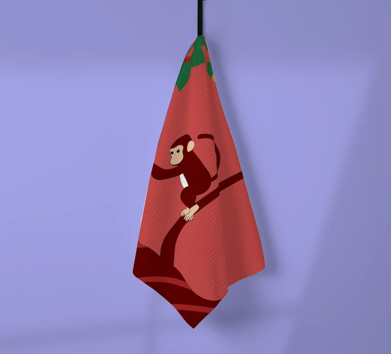 Scimmia e uva canovaccio da cucina da OUR SHOP